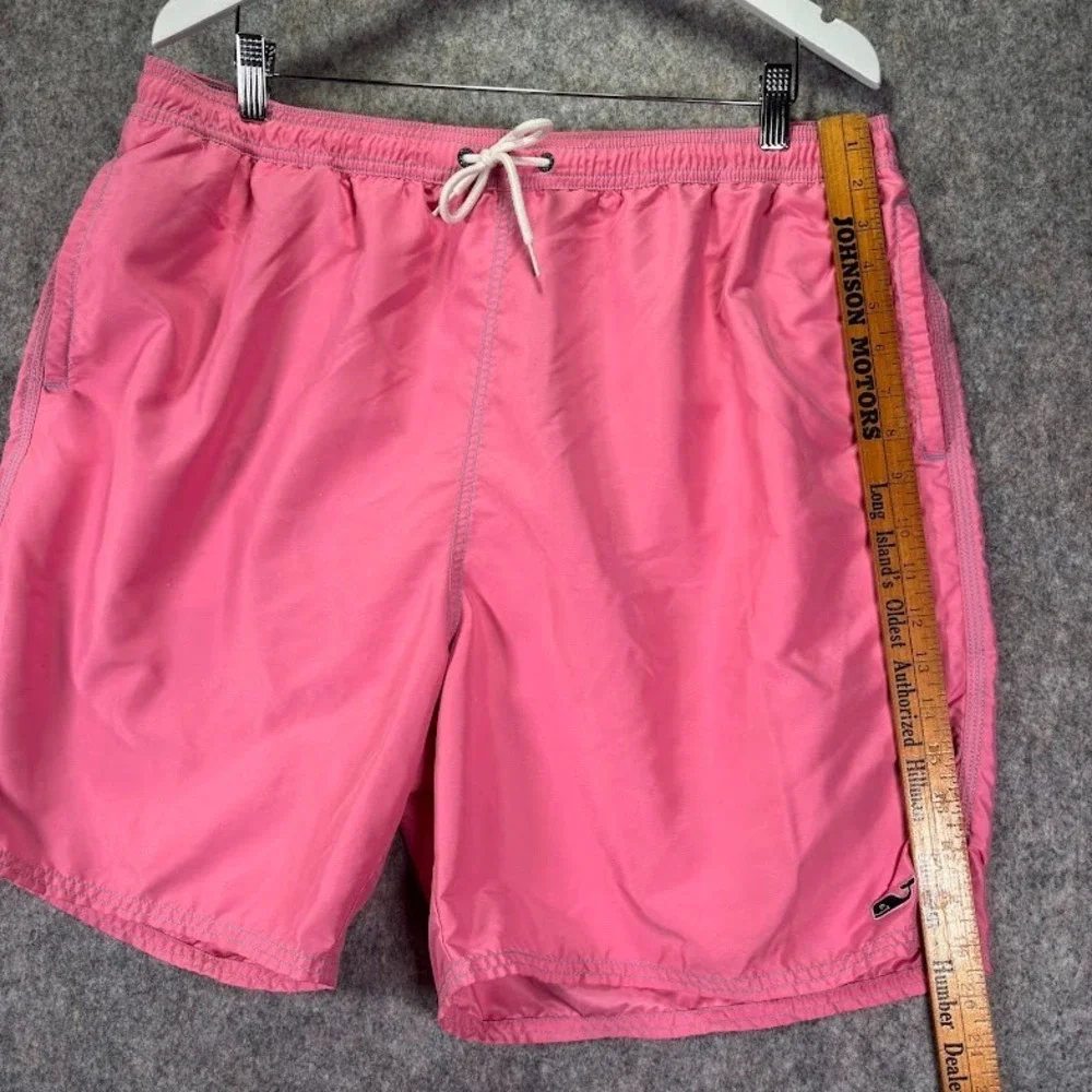 Vineyard Vines Swim Trunks Mens‎ XL Shorts Lined Beach Summer Pink PAINT SPECKS*